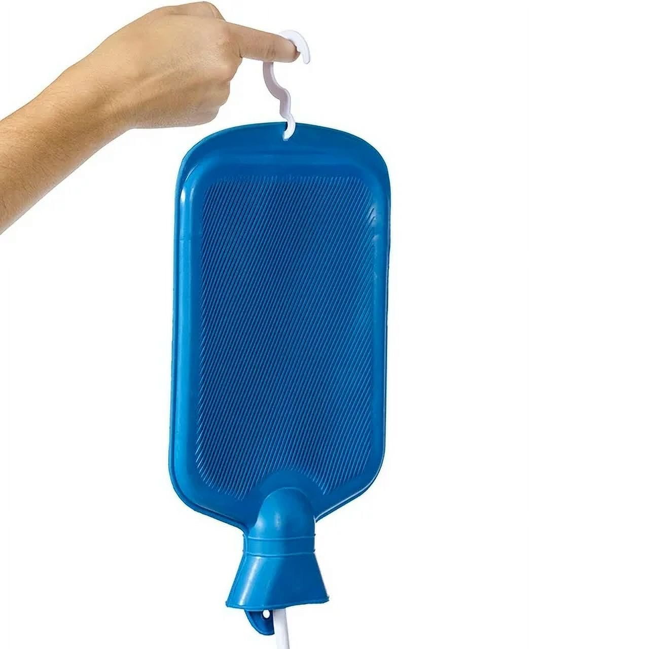 ZOUYUE Rubber Enema Bag Kit Anal Douche Vaginal Douche Enema Cleaner for Women£ªs or Man£ªs Health (Blue-2L)