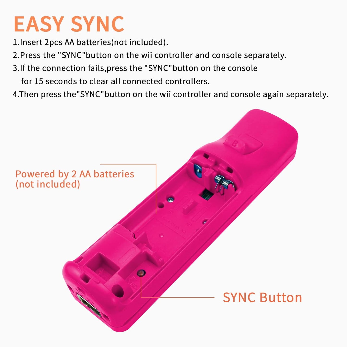 ZOUYUE Remote Controller for Wii, Wii Remote and Nunchuck Controllers with Silicon Case and Strap for Wii and Wii U