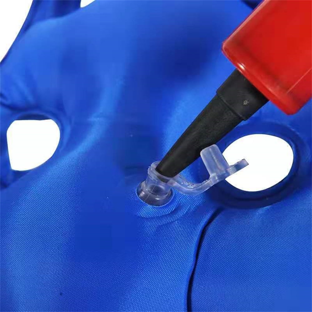 1 Pc Air Inflatable Seat Cushion,Medical Seat Cushion Household Pressure Sore Prevention Anti-Bedsores Inflatable Cushion for Wheelchair Office Blue