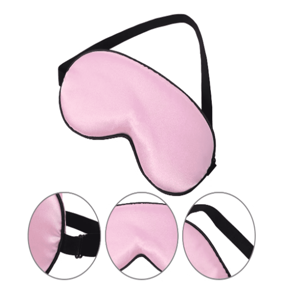 ZOUYUE Sleep Mask 4 Pack Silk Eye Cover Soft Satin Blindfold Adjustable Strap Night Eyeshade Travel Nap for Women Men