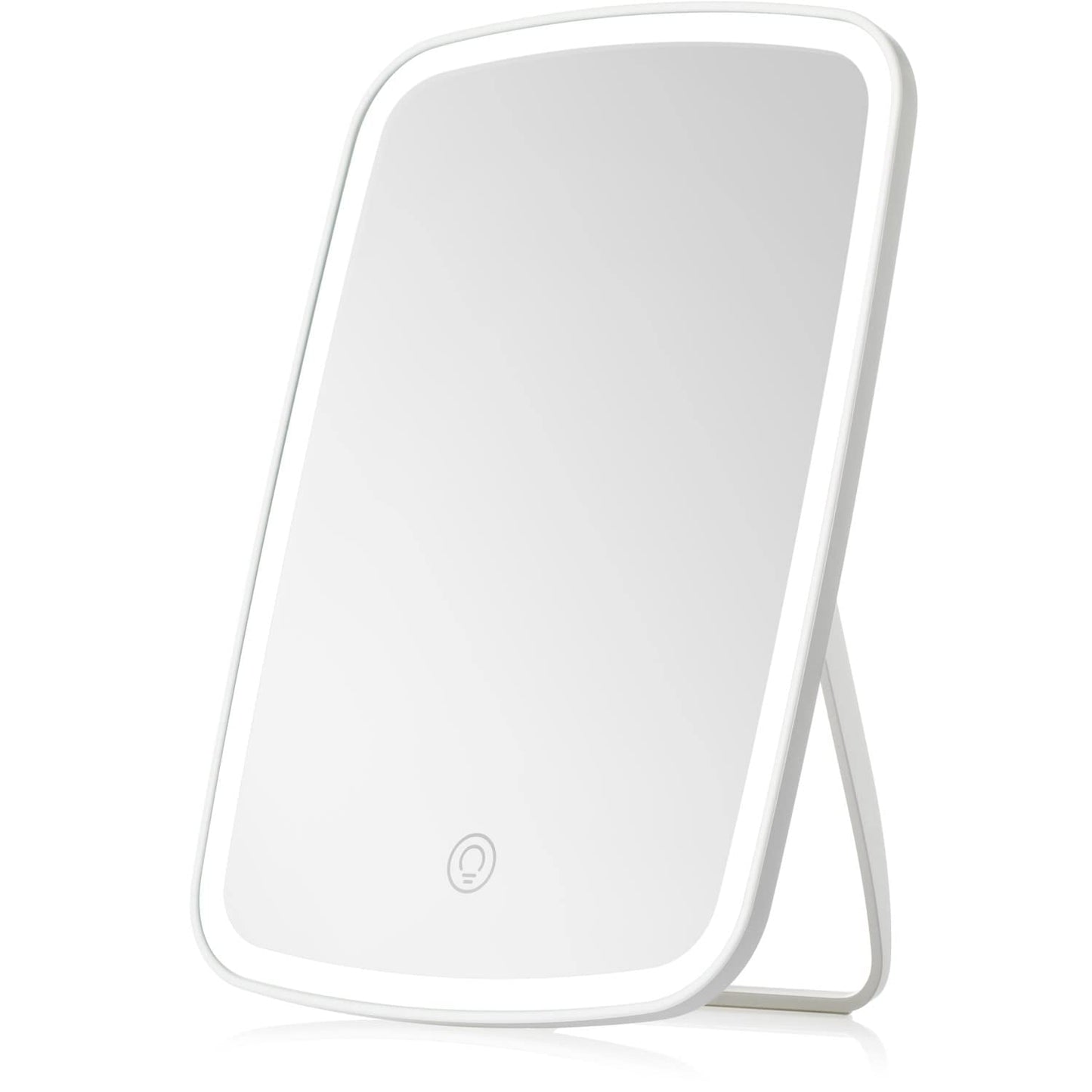 ZOUYUE Vanity Mirror Touch Screen Vanity Mirror with LED Brightness Adjustable Portable USB Rechargeable