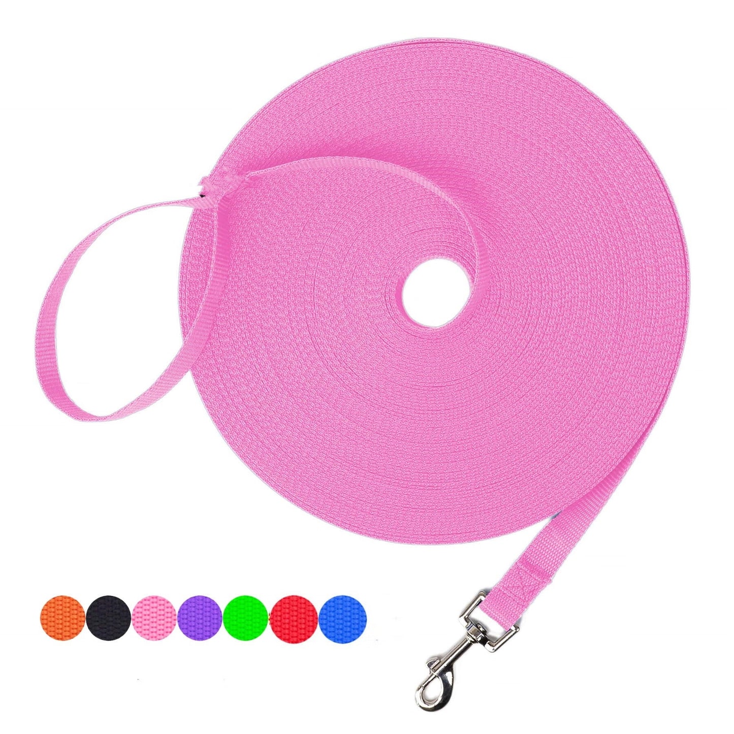 Dog Obedience Recall Training Agility Lead-15ft 20ft 30ft 50ft Dog Leash for Large Dog - Great for Training,Play,Camping,or Backyard