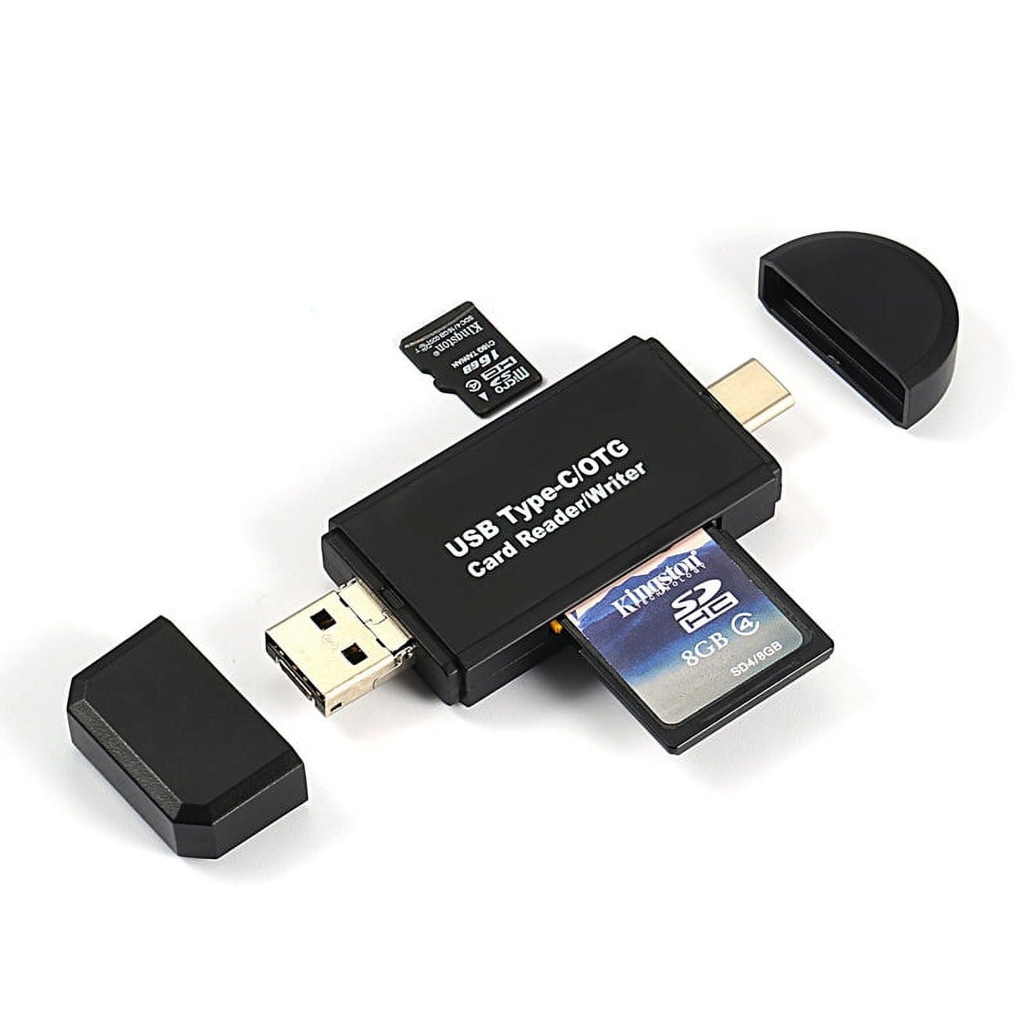 ZOUYUE USB 3.0 SD/Micro SD card reader, USB SD/TF memory card reader, external card reader, suitable for SD, SDXC, SDHC, MMC, RS-MMC, Micro SDXC, Micro SD, Micro SDHC Card etc.