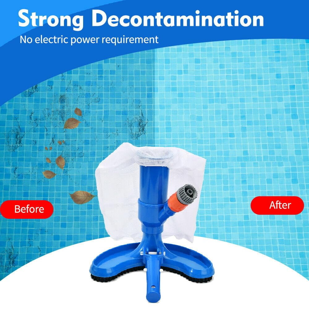 ZOUYUE Portable Pool Vacuums Jet Cleaner Kit for Above Ground Pools,Spa Pond Mini Vacuum Cleaner,Swimming Pools- Automatic Jet Pool Cleaner