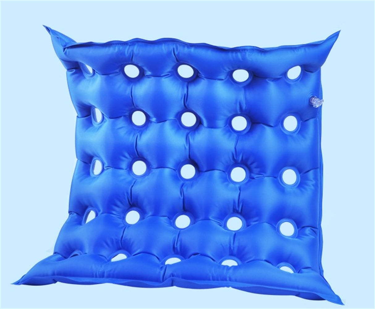 1 Pc Air Inflatable Seat Cushion,Medical Seat Cushion Household Pressure Sore Prevention Anti-Bedsores Inflatable Cushion for Wheelchair Office Blue