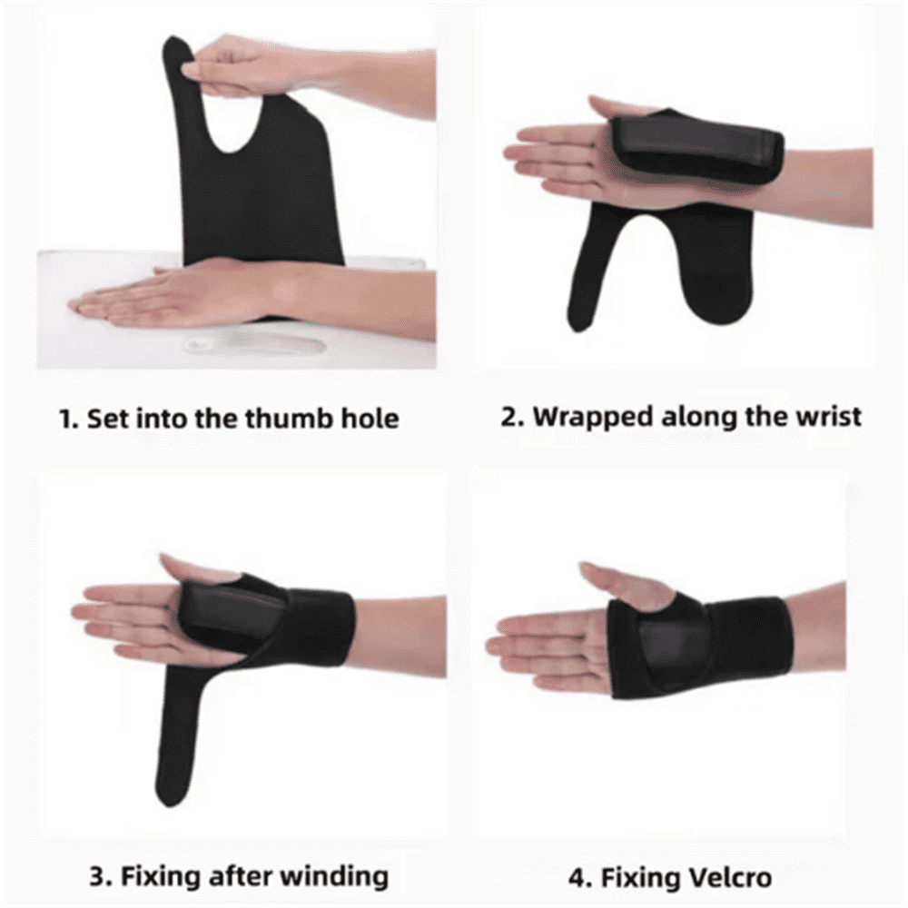ZOUYUE Night Wrist Sleep Support, Adjustable Wrist Brace, Sleep Support for Left and Right Wrist, One Size Fits Most