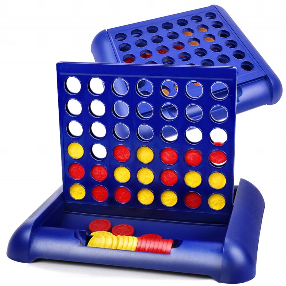 1 Pack Board Games,Four in a Row Game,Travel Size Line Up 4,Classic Family Toy for Kids and Family for Fun