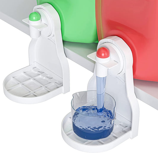 [2 Pack] Laundry Detergent Cup Holder,Detergent Drip Catcher (Upgraded Drip Tray),No More Mess or Leaks