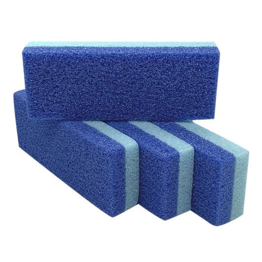 ZOUYUE Foot Pumice Stone for Feet Hard Skin Callus Remover and Scrubber (Pack of 4) (Blue)