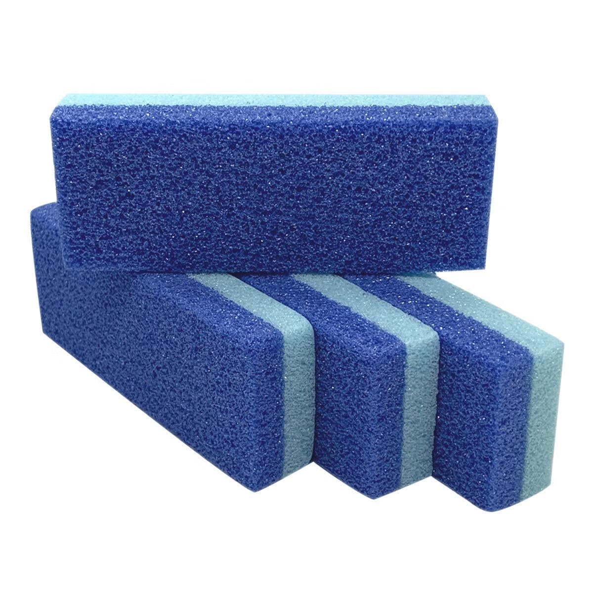 ZOUYUE Foot Pumice Stone for Feet Hard Skin Callus Remover and Scrubber (Pack of 4) (Blue)