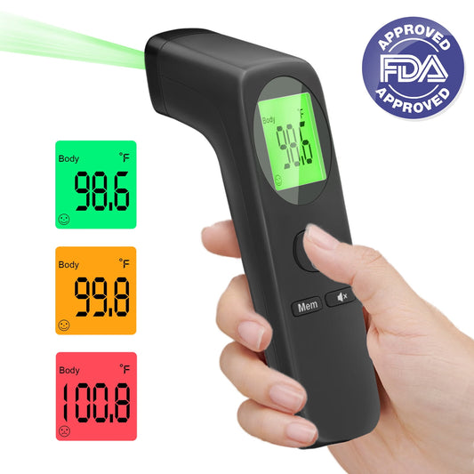 ZOUYUE Forehead Thermometer for Adults and Kids,Baby Thermometer with 35 Memory & Mute Function,No-Touch Infrared Thermometer with LED Display, Ideal for the Whole Family,FSA HSA Eligible