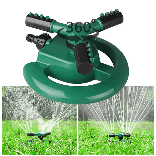 ZOUYUE Garden Sprinkler, 360 Degree Rotating Lawn Sprinkler Large Area Coverage - Adjustable, Weighted Gardening Watering System,Sprinklers For Yard