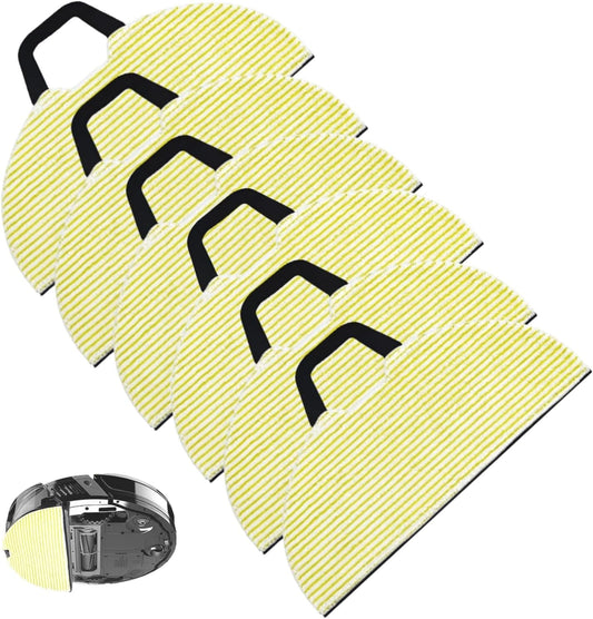 ZOUYUE Replacement Mop Pads for Shark RV2610WA AV2610WA RV2620WD RV2410WD RV2610WFUS Robot Vacuum Cleaner, Washable Reusable Replacement Microfiber Soft Pads (6 Pack)