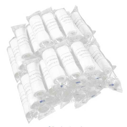 ZOUYUE Rolled Gauze Dressing for Minor Wound Care, Soft Padding and Instant Absorption, 4 Inches by 2.6 Yards, Value Pack 48 ct