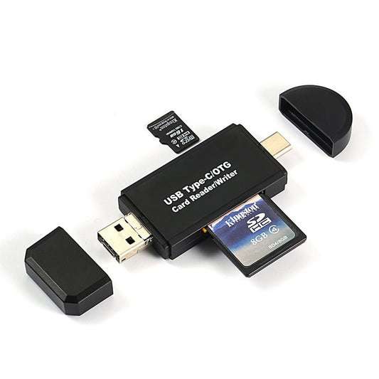 ZOUYUE USB 3.0 SD/Micro SD card reader, USB SD/TF memory card reader, external card reader, suitable for SD, SDXC, SDHC, MMC, RS-MMC, Micro SDXC, Micro SD, Micro SDHC Card etc.