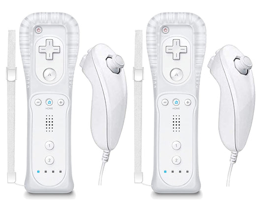 ZOUYUE Wii Remote with Nunchuck, Wii Controller with Nunchuck, Compatible with Nintendo Wii/Wii U, 2 Pack